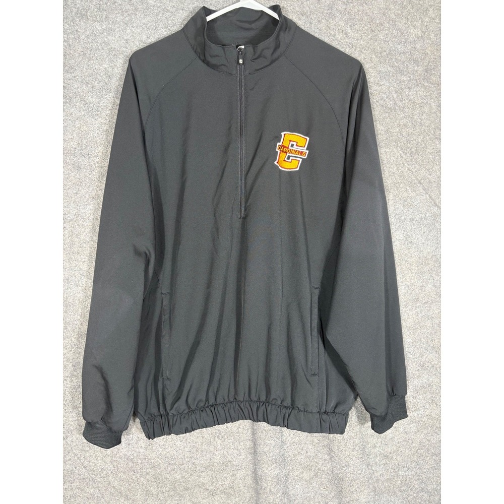 FootJoy Mens Black Quarter Zip Windbreaker Jacket Cardinals Logo Size M 23505